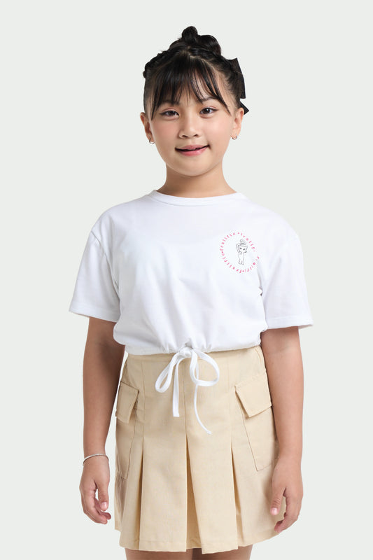 Beige Skirt for  Girls Kids