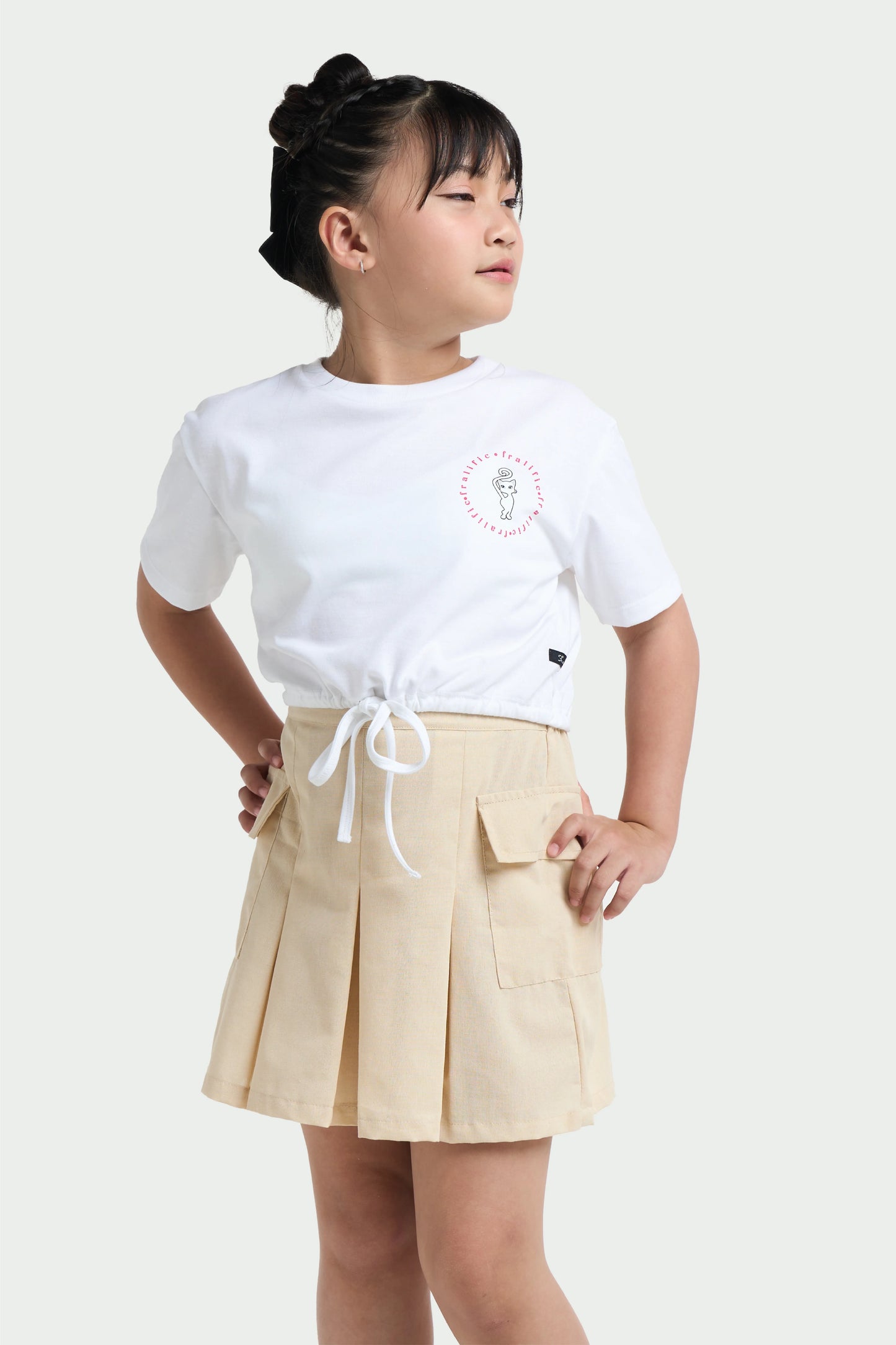 Beige Skirt for  Girls Kids