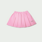 Kids Wear White Cropped Tee and Pink Skirt Set for Girls