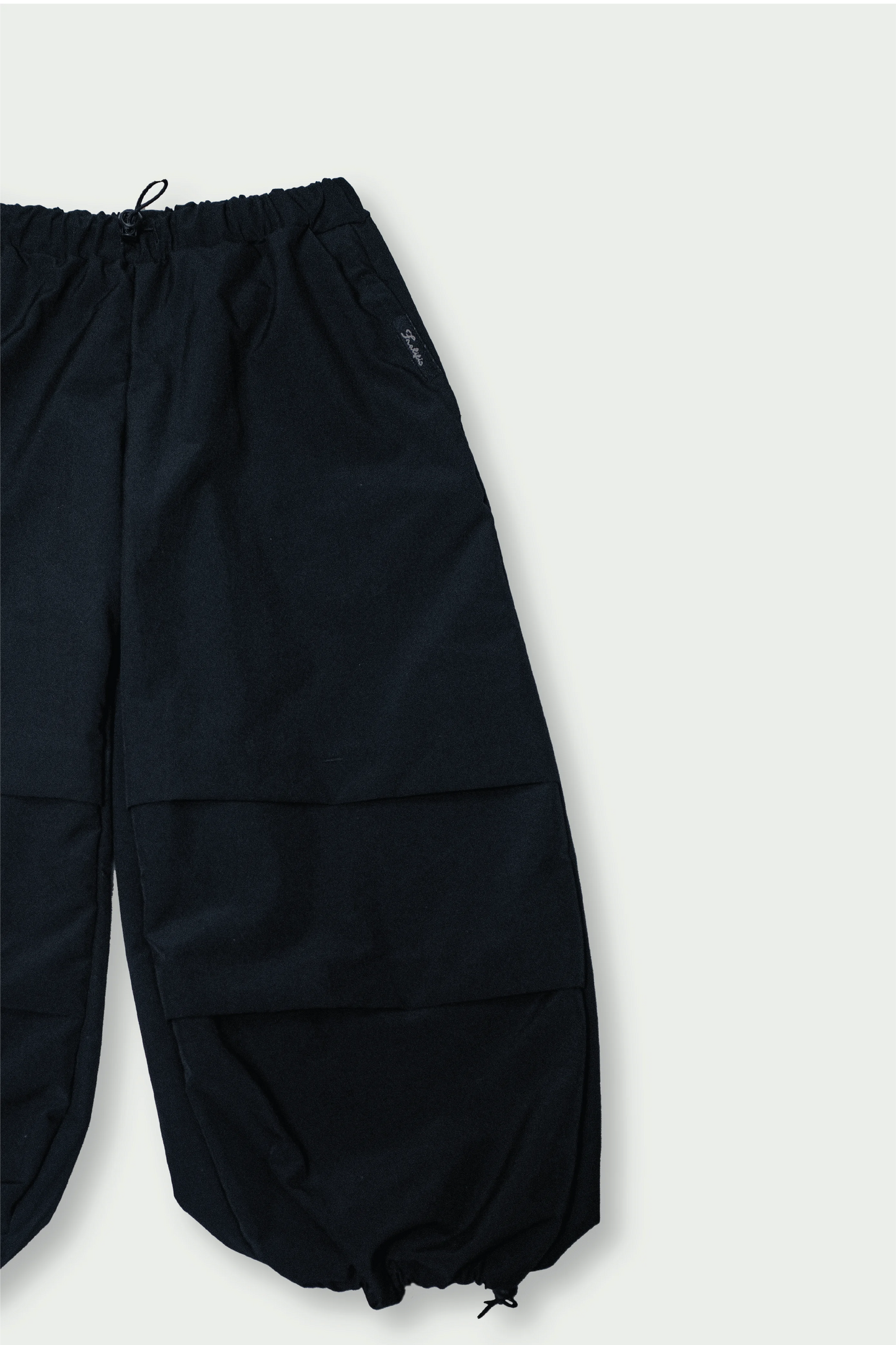 Kids' Black Cargo Pants – Adjustable Hem Jogger Style
